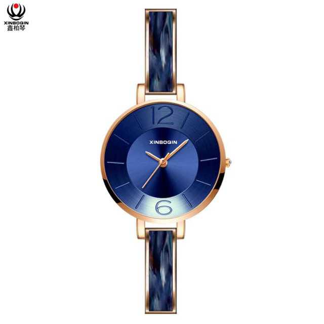 XINBOQIN Factory Custom LOGO Low Moq Luxury Quartz Acetate Lady Watch